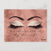 Cadeaucertificaat Microblading Cosmetoloog Lashes Briefkaart (Achterkant)