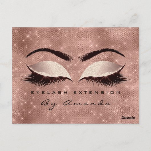 Cadeaucertificaat Microblading Cosmetoloog Lashes Briefkaart (Achterkant)