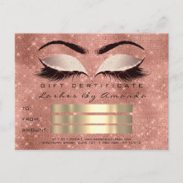 Cadeaucertificaat Microblading Cosmetoloog Lashes Briefkaart