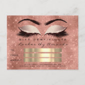 Cadeaucertificaat Microblading Cosmetoloog Lashes Briefkaart (Voorkant)