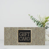 Cadeaucertificaat Modern Gold Glitter Elegant (Staand voorkant)