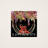 Cadeaucertificaat Nail Hair-make-up Drivers zwart Vierkante Visitekaartjes (Voorkant)