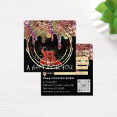 Cadeaucertificaat Nail Hair-make-up Drivers zwart Vierkante Visitekaartjes (Bureau)