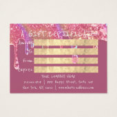 Cadeaucertificaat Nails Hair Makeup Drip Photo Roo Visitekaartje (Achterkant)