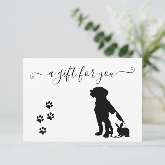 Cadeaucertificaat Pet Veterinarian Boarding (Staand voorkant)