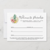 Cadeaucertificaat Pineappel & Hibiscus Flowers (Achterkant)