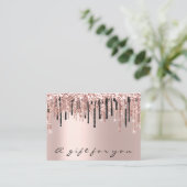 Cadeaucertificaat Roos Makeup Eyelash Hair Nails Visitekaartje (Staand voorkant)