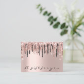 Cadeaucertificaat Roos Makeup Eyelash Hairdresser Visitekaartje (Staand voorkant)