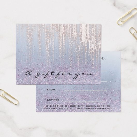 Cadeaucertificaat Roos Makeup Hair Nails Wax Drive Visitekaartje (Kantoor)