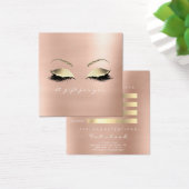 Cadeaucertificaat Roos Witte gouden knoeiboel VIP  Vierkante Visitekaartjes (Bureau)