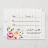 Cadeaucertificaat Shabby Chic Floral Rustial Wood (Achterkant)