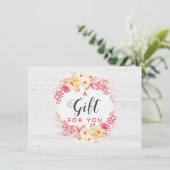 Cadeaucertificaat Shabby Chic Rozen & Rustige Flor (Staand voorkant)