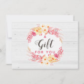 Cadeaucertificaat Shabby Chic Rozen & Rustige Flor (Voorkant)