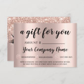 Cadeaucertificaat Uitgebreide uitsteeksel Roos uit (Voorkant / Achterkant)