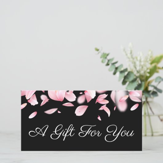 Cadeaucertificaat voor afvallende bladen (Staand voorkant)