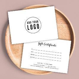 Cadeaucertificaat voor Logo en schrijfmachines toe