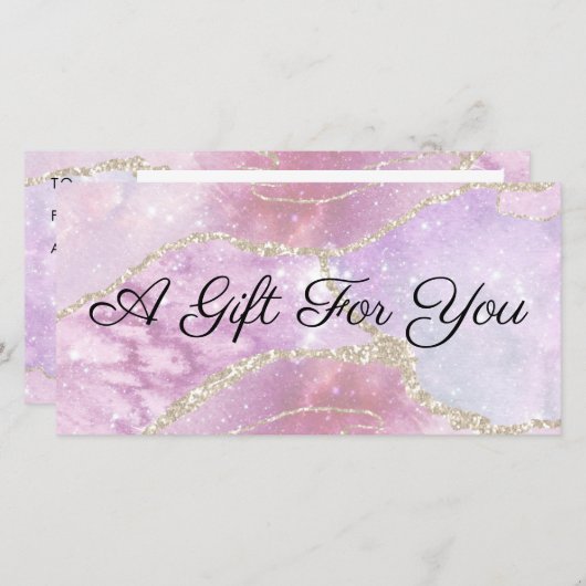 cadeaucertificaat voor paardeparellen (Voorkant / Achterkant)