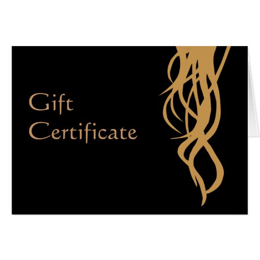 Cadeaucertificaat voor stylist (Voorkant Horizontaal)