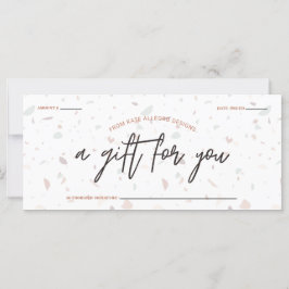 Cadeaucertificaat voor Terrazzo & Signature Script