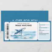Cadeaucertificaat walvisspotten kaart (Voorkant / Achterkant)