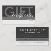 cadeaucertificaatbedekking kortingskaartje (Voorkant / Achterkant)