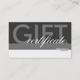 cadeaucertificaatbedekking kortingskaartje