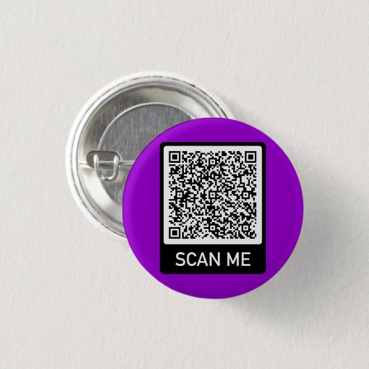 Cadeaucode QR Scangegevens Button - Uw kleuren (Voorkant /achterkant)