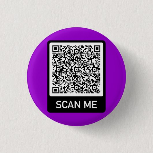 Cadeaucode QR Scangegevens Button - Uw kleuren (Voorkant)
