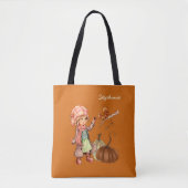 Cadeaucode voor aangepaste naam Thanksgiving Tote Bag (Voorkant)