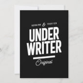 Cadeaucode voor underwriter-functieteken kaart (Voorkant)