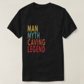 Cadeaudief Man Myth Caving Legend T-shirt (Design voorkant)