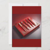 Cadeaudoos en vijf unieke balpennen kaart (Achterkant)