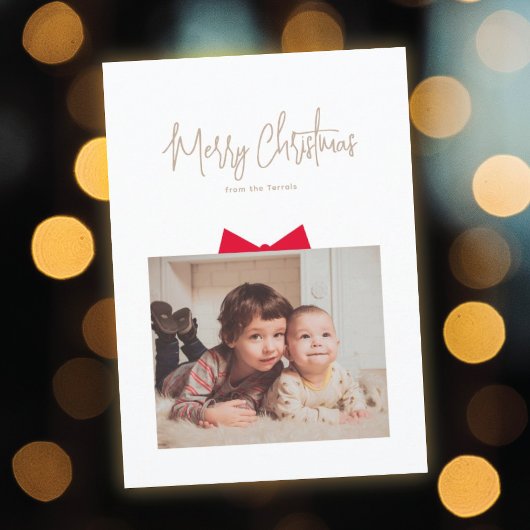 Cadeaudoos Foto Kerstkaart