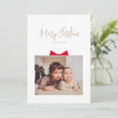 Cadeaudoos Foto Kerstkaart (Staand voorkant)