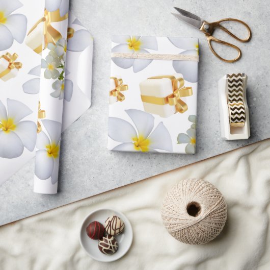 Cadeaudoos Frangipani Mat Inpakpapier (Crafts)