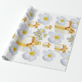 Cadeaudoos Frangipani Mat Inpakpapier (Uitgerold)