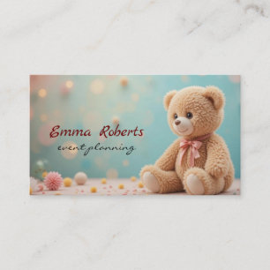 Cadeaudoos gouden ballonnen confetti Knuffel teddy Visitekaartje