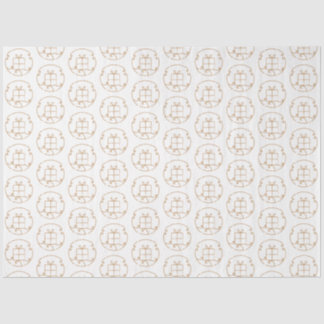 Cadeaudoos Gouden Illustratie Tissuepapier