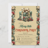 Cadeaudoos Kerstfeest Uitnodiging (Voorkant)