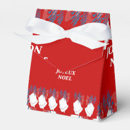 Cadeaudoos met Kerstklokken Kerstmis Rood Bedankdoosjes