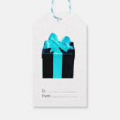 Cadeaudoos met satijnenboeg cadeaulabel (Achterkant)