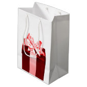 Cadeaudoos met satijnenboeg medium cadeauzakje (Achterkant Gekanteld)