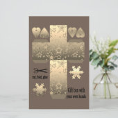 Cadeaudoos met uw eigen handen (Staand voorkant)