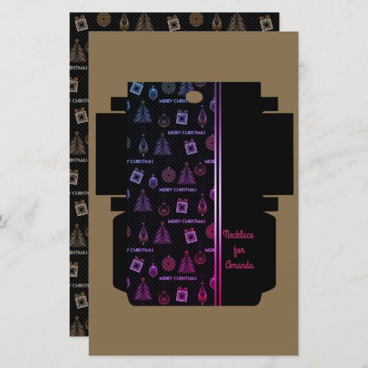 Cadeaudoos met uw eigen handen (Voorkant / Achterkant)