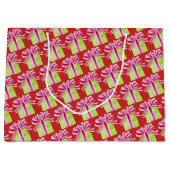 Cadeaudoos Patroon Midden Cadeaubag Groot Cadeauzakje (Voorkant)