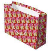 Cadeaudoos Patroon Midden Cadeaubag Groot Cadeauzakje (Achterkant Gekanteld)
