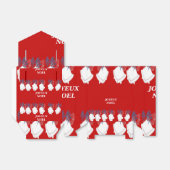 Cadeaudoos Rode Kerstklokken Bedankdoosjes (Uitgevouwen)