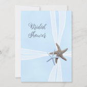 Cadeaudoos Starfish vierkante douche uitnodigingen (Voorkant)