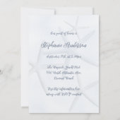 Cadeaudoos Starfish vierkante douche uitnodigingen (Achterkant)