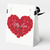 Cadeaudoos/Ventilator Rood rozenhart Bedankdoosjes (Achterkant)